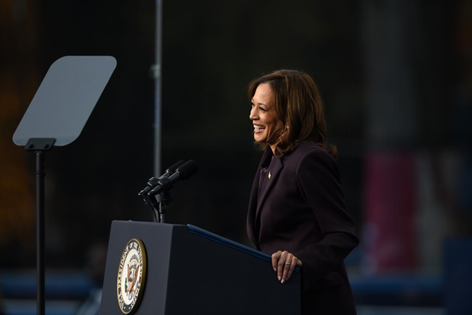 Phó Tổng thống Kamala Harris phát biểu thừa nhận thất bại vào thứ Tư tại Đại học Howard ở Washington, DC.