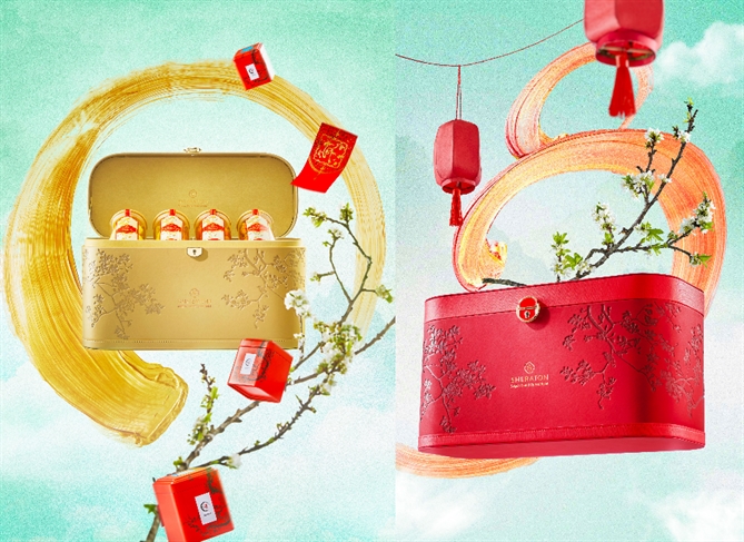 Với mỗi hộp quà, quý khách có thể lựa chọn bộ quà tặng theo nhu cầu và sở thích người tặng với lựa chọn giữa trà hoặc rượu vang.