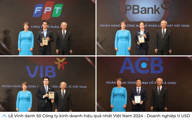 Hoi nghi Quan tri Doanh nghiep & Le Ton vinh “TOP 50 Cong ty kinh doanh hieu qua nhat Viet Nam 2024” va “Bat dong san tieu bieu 2024”