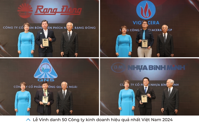 Hoi nghi Quan tri Doanh nghiep & Le Ton vinh “TOP 50 Cong ty kinh doanh hieu qua nhat Viet Nam 2024” va “Bat dong san tieu bieu 2024”