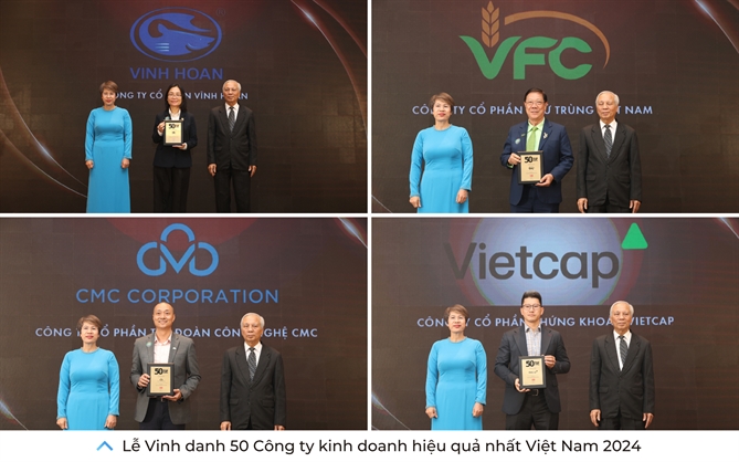 Hoi nghi Quan tri Doanh nghiep & Le Ton vinh “TOP 50 Cong ty kinh doanh hieu qua nhat Viet Nam 2024” va “Bat dong san tieu bieu 2024”