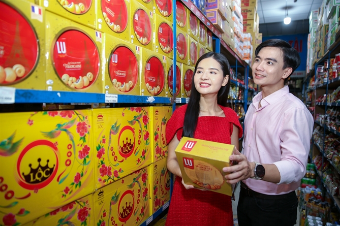 Mondelez Kinh Do khuay dong thi truong Tet 2025 voi Bo Qua Tet “Kinh Do Loc” moi