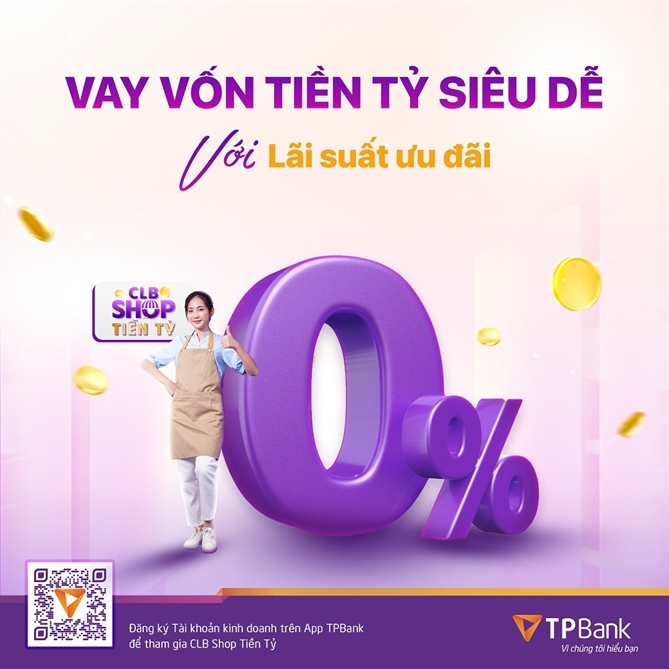 Ky nguyen cua shop tien ti, TPBank cap von cho chu shop voi lai suat 0 dong