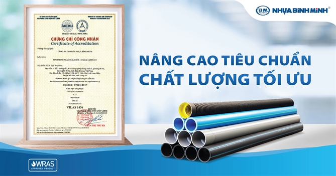 Phòng thử nghiệm Bình Minh Bình Dương đã được Văn phòng Công nhận Chất lượng (BoA) đánh giá và xác nhận phù hợp ISO/IEC 17025:2017 