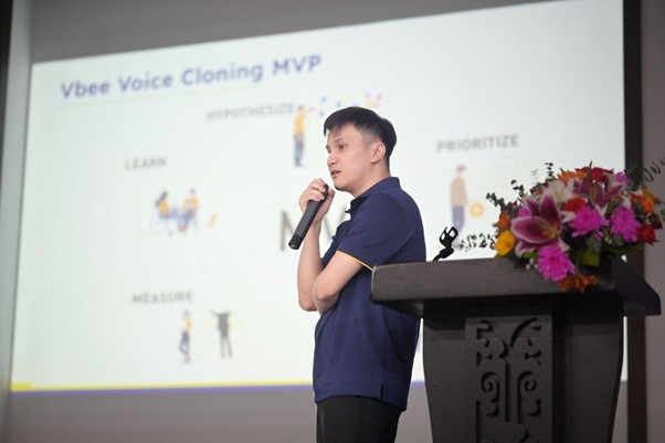 Ông Nguyễn Danh Huân (Giám đốc sản phẩm Voice Cloning) chia sẻ về tương lai của sản phẩm nhân bản giọng nói