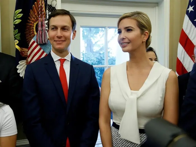 Jared Kushner và Ivanka Trump từng làm cố vấn cấp cao cho Tổng thống Donald Trump. 