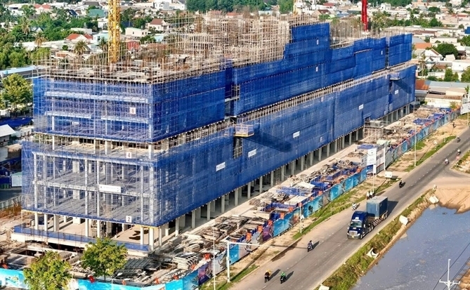 FIATO AIRPORT CITY đang có tiến độ xây dựng nhanh chóng, dự kiến cất nóc block Galaxy vào cuối tháng 7/2025.