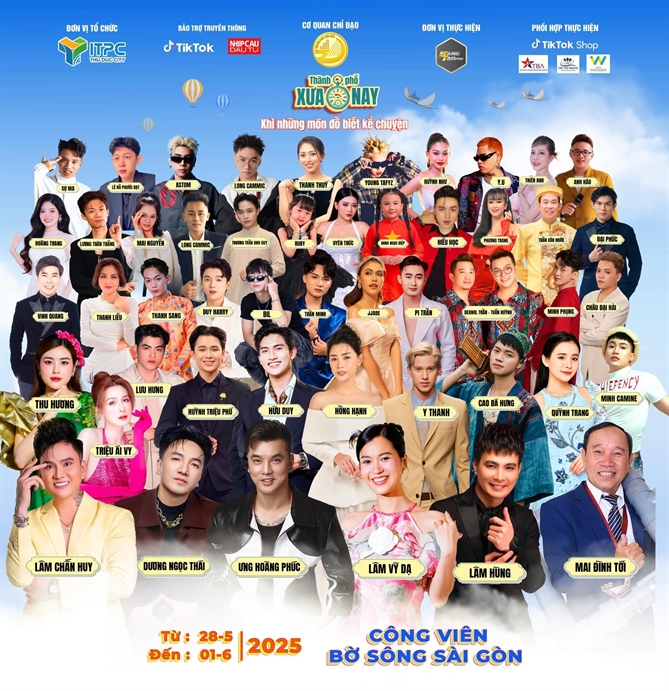 POSTER Tổng hợp các nghệ sĩ tham gia biểu diễn tại sự kiện Thành Phố Xưa và Nay
