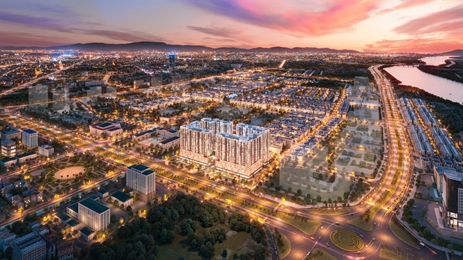 Vị trí đắc địa tại Vinhomes Star City trên trục đường huyết mạch Nguyễn Hoàng, giúp The K-Park Avenue thu hút giới đầu tư  