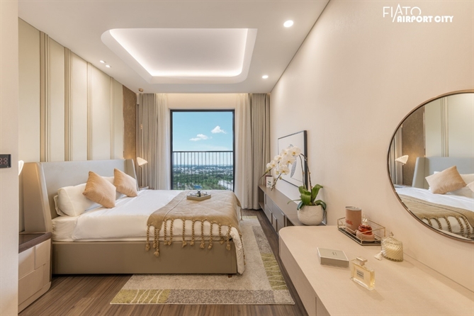Với diện tích xây dựng hơn 79m², căn hộ 2 phòng ngủ được tối ưu mặt sáng, đa công năng hóa từng mét vuông.