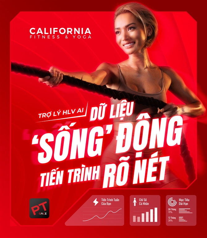 California Fitness ra mat Cali AI PT - Tro ly tri tue nhan tao ho tro HLV ca nhan tien phong tai Viet Nam