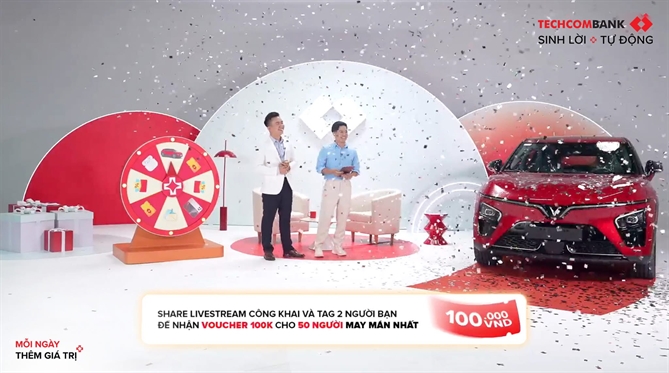Techcombank “Sinh loi trung lon” bung no: Xe VinFast, iPhone 16 da co chu