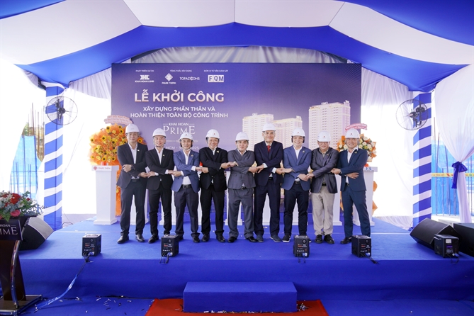 Lễ khởi thực hiện gói thầu xây dựng phần thân và hoàn thiện dự án Khải Hoàn Prime.