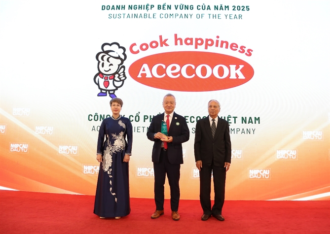 Acecook Việt Nam được vinh danh “Doanh nghiệp bền vững của năm 2025”