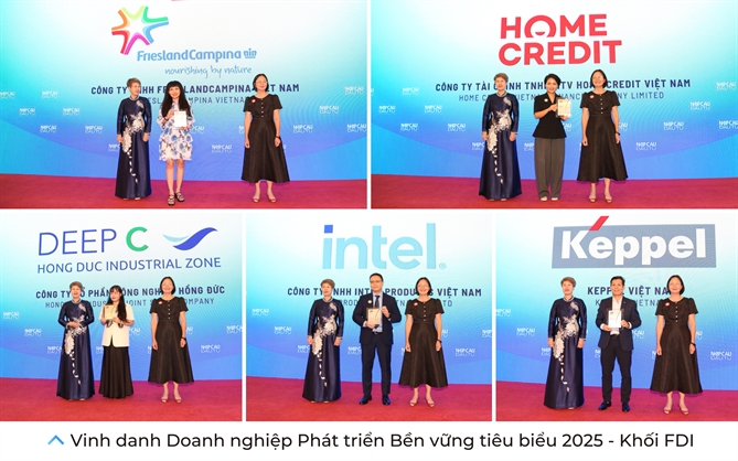 Phong su anh: Le vinh danh TOP 50 Doanh nghiep Phat trien Ben vung tieu bieu 2025