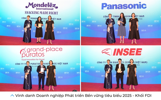 Phong su anh: Le vinh danh TOP 50 Doanh nghiep Phat trien Ben vung tieu bieu 2025