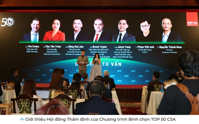 Phong su anh: Le vinh danh TOP 50 Doanh nghiep Phat trien Ben vung tieu bieu 2025