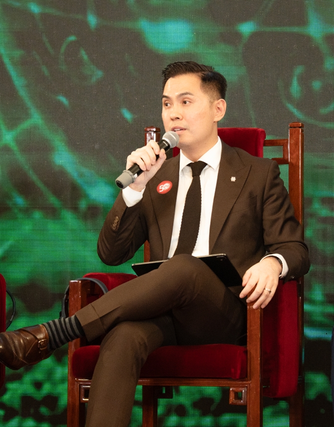 Ông Jason Yang - Giám đốc Cấp cao Lĩnh vực Chuyển đổi và Phát triển Bền vững, Ngân hàng  UOB Việt Nam chia sẻ về những rào cản mà doanh nghiệp Việt đang đối mặt trong quá trình thực  hành ESG