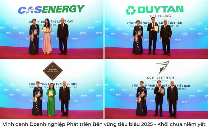 Phong su anh: Le vinh danh TOP 50 Doanh nghiep Phat trien Ben vung tieu bieu 2025
