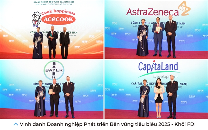 Phong su anh: Le vinh danh TOP 50 Doanh nghiep Phat trien Ben vung tieu bieu 2025