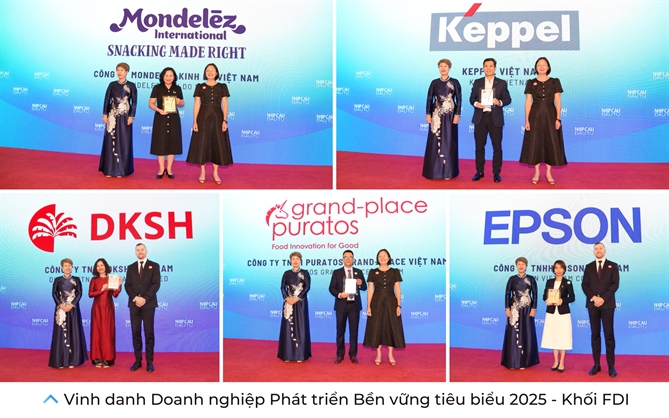 Phong su anh: Le vinh danh TOP 50 Doanh nghiep Phat trien Ben vung tieu bieu 2025