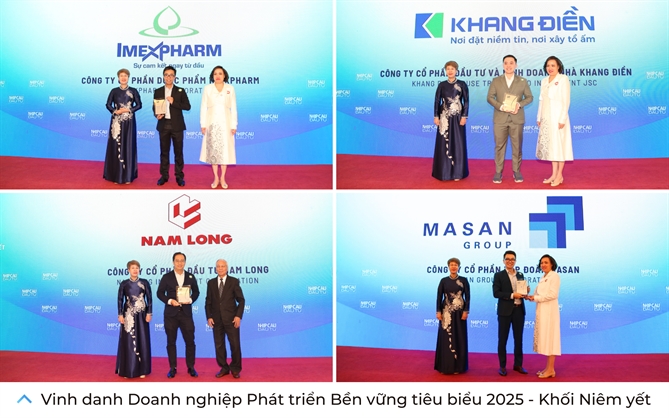 Phong su anh: Le vinh danh TOP 50 Doanh nghiep Phat trien Ben vung tieu bieu 2025