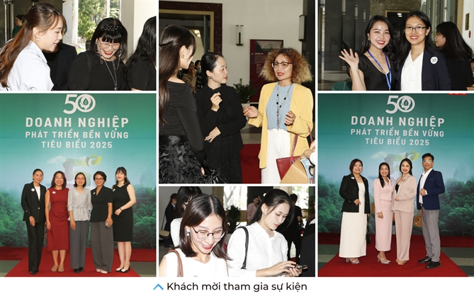 Phong su anh: Le vinh danh TOP 50 Doanh nghiep Phat trien Ben vung tieu bieu 2025