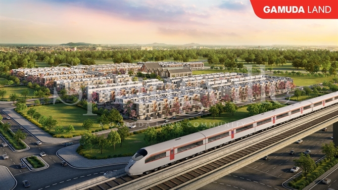 Những dự án nằm trên trục giao thông huyết mạch kết nối TP.HCM và sân bay Long Thành sẽ vô cùng sáng giá nhờ lợi thế vị trí đắc địa. Ảnh: khu đô thị Springville của Gamuda Land