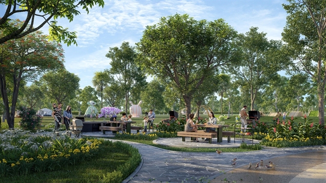 Vlasta - Thủy Nguyên với không gian xanh đem lại môi trường sống trong lành