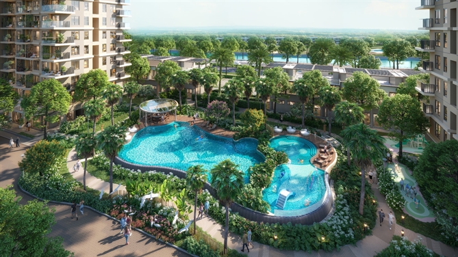 Tiện ích mang phong cách resort tại Solaria Rise