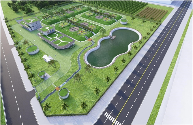 Hệ thống xử lý bảo đảm 100% nước thải được xử lý đạt chuẩn và tái sử dụng hiệu quả.