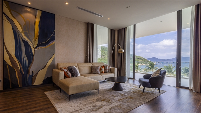 Ở Vias Resort Vân Phong, số lượng phòng hạn chế, được thiết kế tinh tế, không gian biệt lập, phù hợp cho các sự kiện riêng tư.