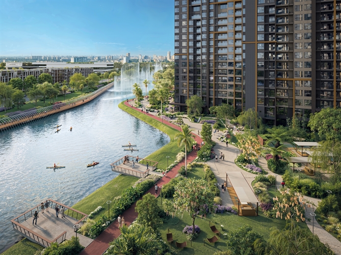 Masterise Homes ra mắt Masteri Park Place – Giao điểm năng lượng giữa lòng đô thị biểu tượng The Global City Masteri Park Place gồm 04 tòa tháp căn hộ cao cấp, hơn 30 tiện ích nội khu đặc quyền và thừa hưởng trọn vẹn hệ tiện ích “all-in-one” của The Global City