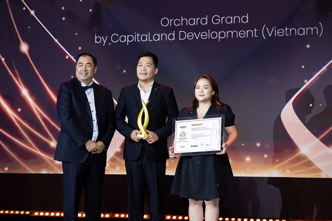 CapitaLand Development khẳng định vị thế tại Giải thưởng PropertyGuru Việt Nam 2025 Orchard Grand đã được trao danh hiệu “Dự án căn hộ cao tầng xuất sắc (Khu vực TP.HCM mở rộng)”