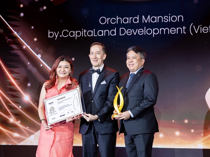 CapitaLand Development khẳng định vị thế tại Giải thưởng PropertyGuru Việt Nam 2025 Vượt qua nhiều ứng viên sáng giá, Orchard Mansion giành giải “Dự án nhà ở xuất sắc (Việt Nam)”
