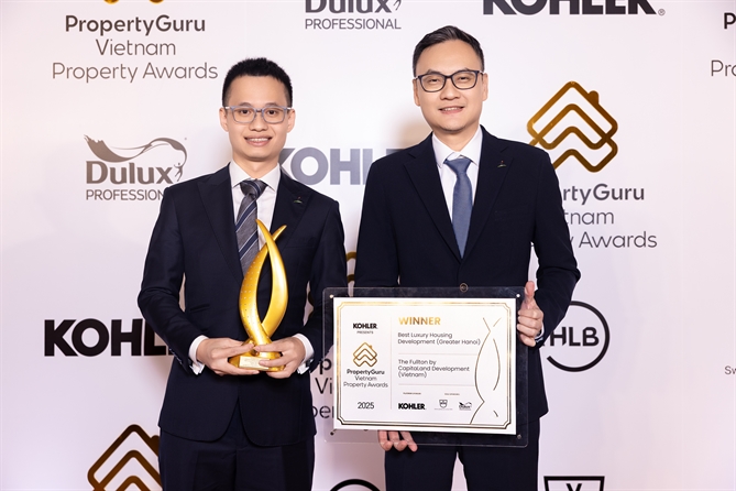 CapitaLand Development khẳng định vị thế tại Giải thưởng PropertyGuru Việt Nam 2025 The Fullton được tôn vinh với ba giải thưởng tại VPA 2025, ghi dấu ấn trong thiết kế kiến trúc, cảnh quan và kiến tạo chuẩn sống sang trọng