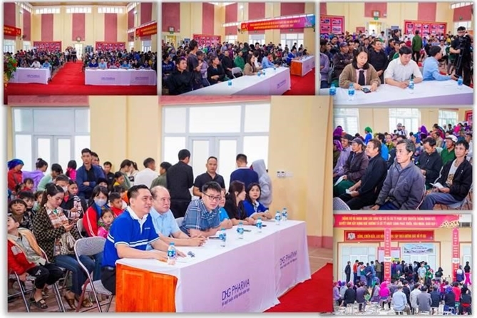 Hành trình những viên thuốc DHG Pharma gieo nắng ấm tại Lào Cai Bà con đến từ sớm tinh mơ, đợi để được bác sĩ thăm khám