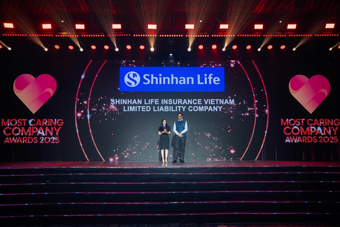 Trong 2 năm liên tiếp 2024 và 2025, Shinhan Life Việt Nam đều được vinh danh là “Doanh nghiệp quan tâm chăm sóc nhân viên tuyệt vời nhất”