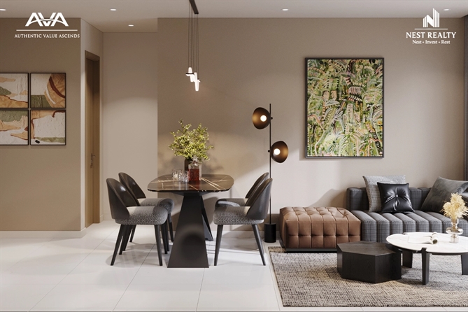 Căn hộ AVA Center được thiết kế tối ưu ánh sáng, thông gió và công năng sử dụng.