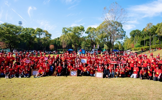 Sự kiện quy tụ người Việt từ khắp các tỉnh Kyushu, cùng các gia đình, du học sinh, kỹ sư, doanh nhân và lực lượng phụ nữ kiều bào