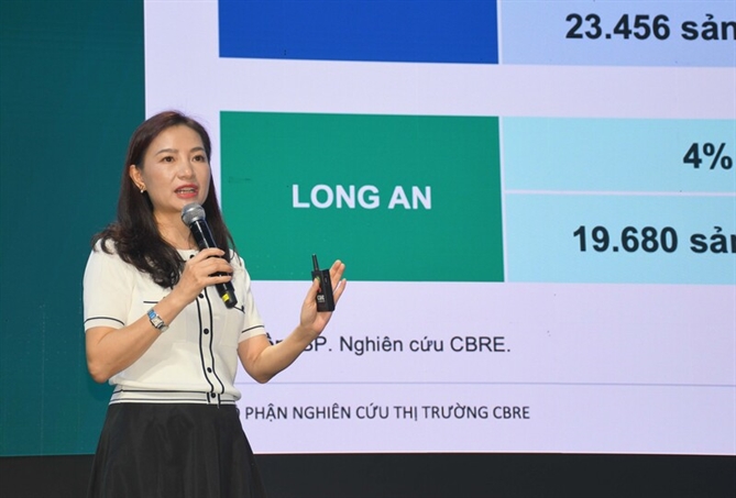 Thị trường bất động sản nhà ở phía Nam duy trì triển vọng tích cực Bà Dương Thuỳ Dung, Giám đốc điều hành CBRE Việt Nam. Ảnh: MK