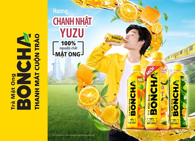 Trà Mật Ong BONCHA Chanh Nhật Yuzu tiên phong vị chua thời thượn