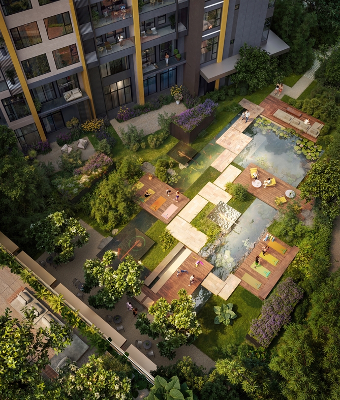 Hệ tiện ích nội khu đáp ứng mọi nhu cầu của cư dân, từ nghỉ ngơi, giải trí, vận động, phát triển bản thân hay kết nối cộng đồng