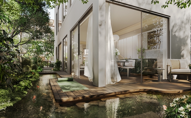 Bán đảo SOLA - Dấu ấn tiếp theo của Masterise Homes trong dòng sản phẩm Villa Compound Một bước đến phồn hoa, một bước về tĩnh tại là cuộc sống đầy cân bằng và tiện nghi mà bán đảo SOLA mang lại.