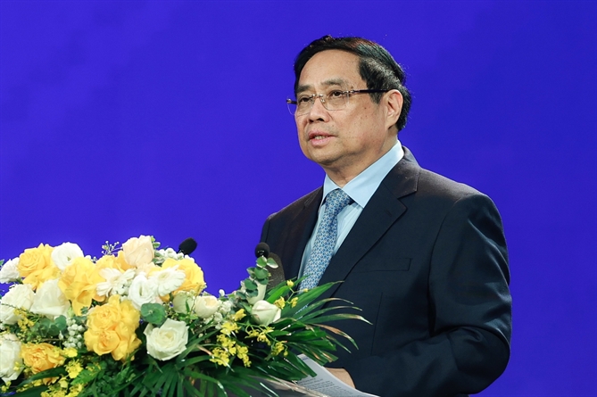 Lễ trao Giải thưởng toàn quốc về Thông tin đối ngoại lần thứ XI - năm 2025 Thủ tướng Chính phủ Phạm Minh Chính phát biểu tại chương trình