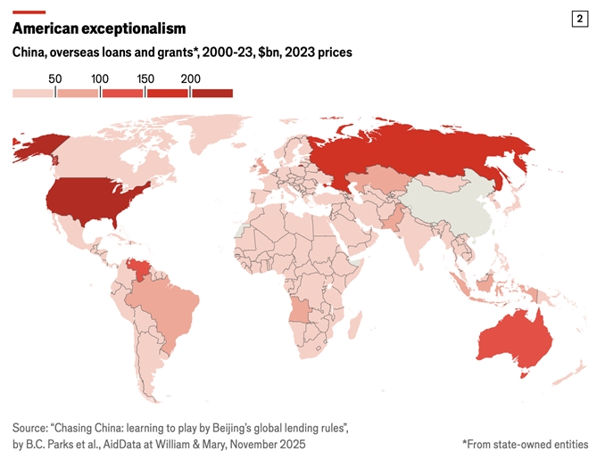 Con nợ lớn nhất của Trung Quốc chính là Mỹ, với 202 tỉ USD.