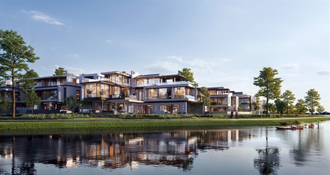 “Hiếm” trong nguồn cung - “Quý” trong chuẩn sống: Bất động sản bán đảo tại trung tâm mạnh mẽ hút khách Tựa dải sáng phản chiếu trên mặt nước, bán đảo SOLA mang đến sắc độ ánh sáng khác biệt giữa The Global City, tĩnh tại và đầy lắng đọng.