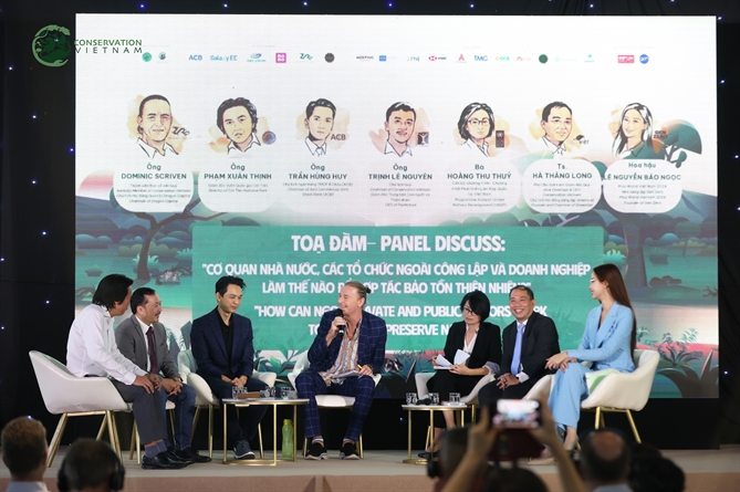 Tọa đàm “Cơ quan nhà nước, các tổ chức ngoài công lập và doanh nghiệp làm thế nào để hợp tác bảo tồn thiên nhiên?” - Ảnh: Conservation Vietnam