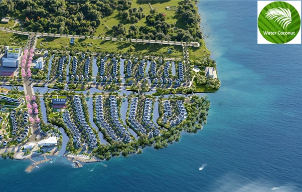 Minh họa ý tưởng phân khu “The Water Coconut Zone”