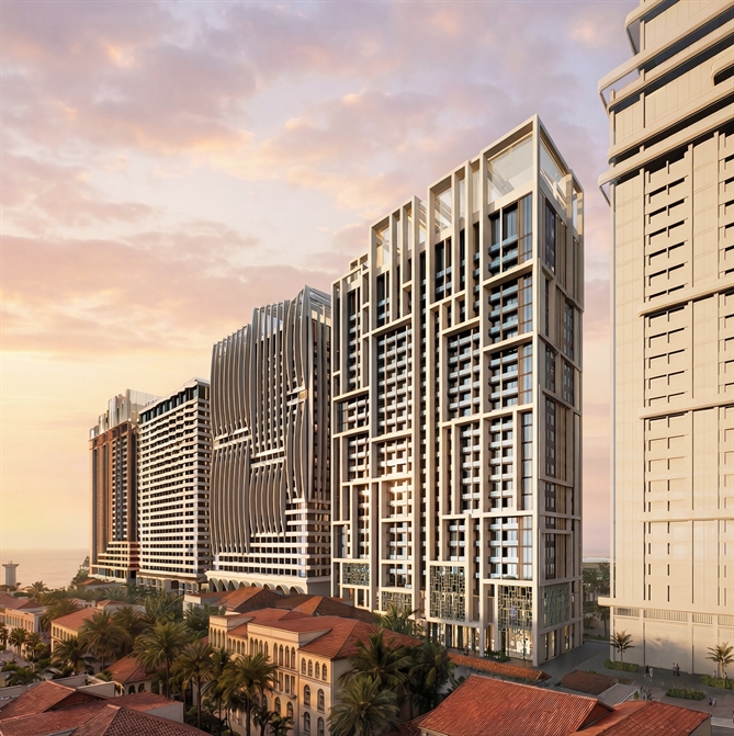  Phân khu The Sunset được kỳ vọng là sản phẩm đón “sóng vàng” APEC 2027. Ảnh: Sun Group.